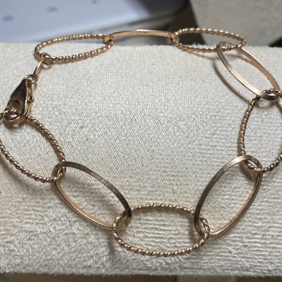 Diodema 925 Sterling Silver Link Bracelet, Made in Italy, 7.5” - Picture 6 of 9